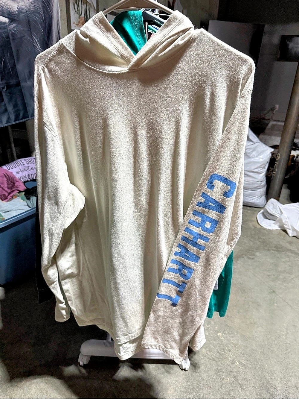 Carhartt Relaxed Fit Hoodie Graphic Sleeve Large